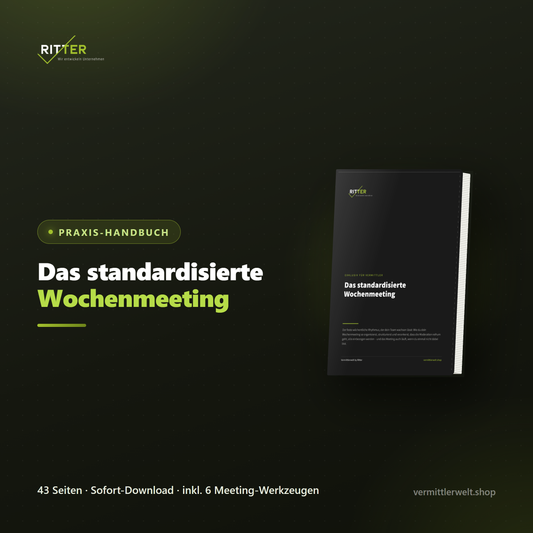 Praxis-Handbuch Das standardisierte Wochenmeeting - 43 Seiten, Sofort-Download